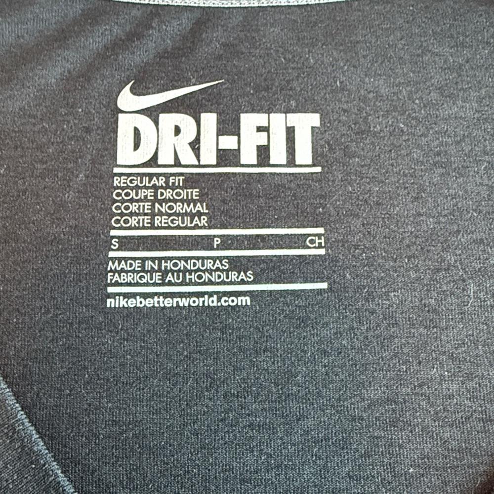 Nike Women's Black Dri-FIT V-Neck Tee - Picture 2 of 5